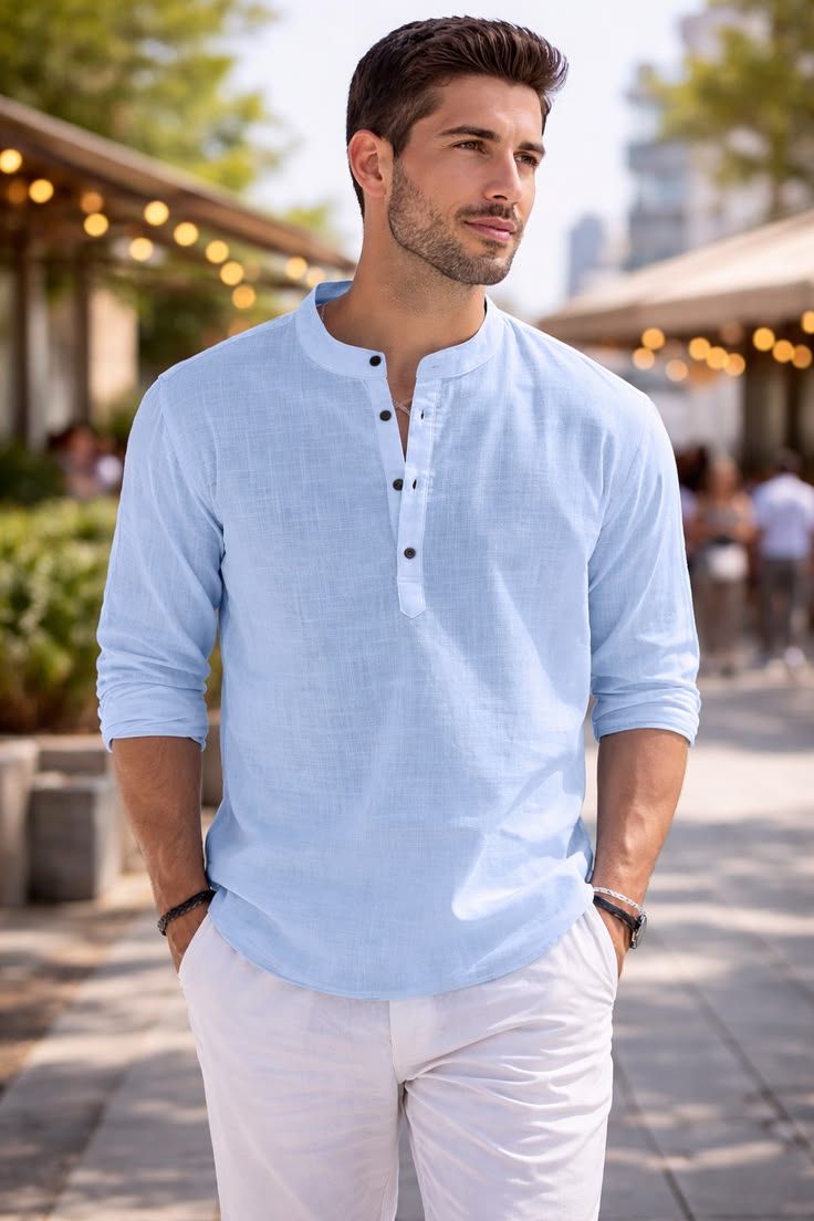 Sage Green Linen Shirt